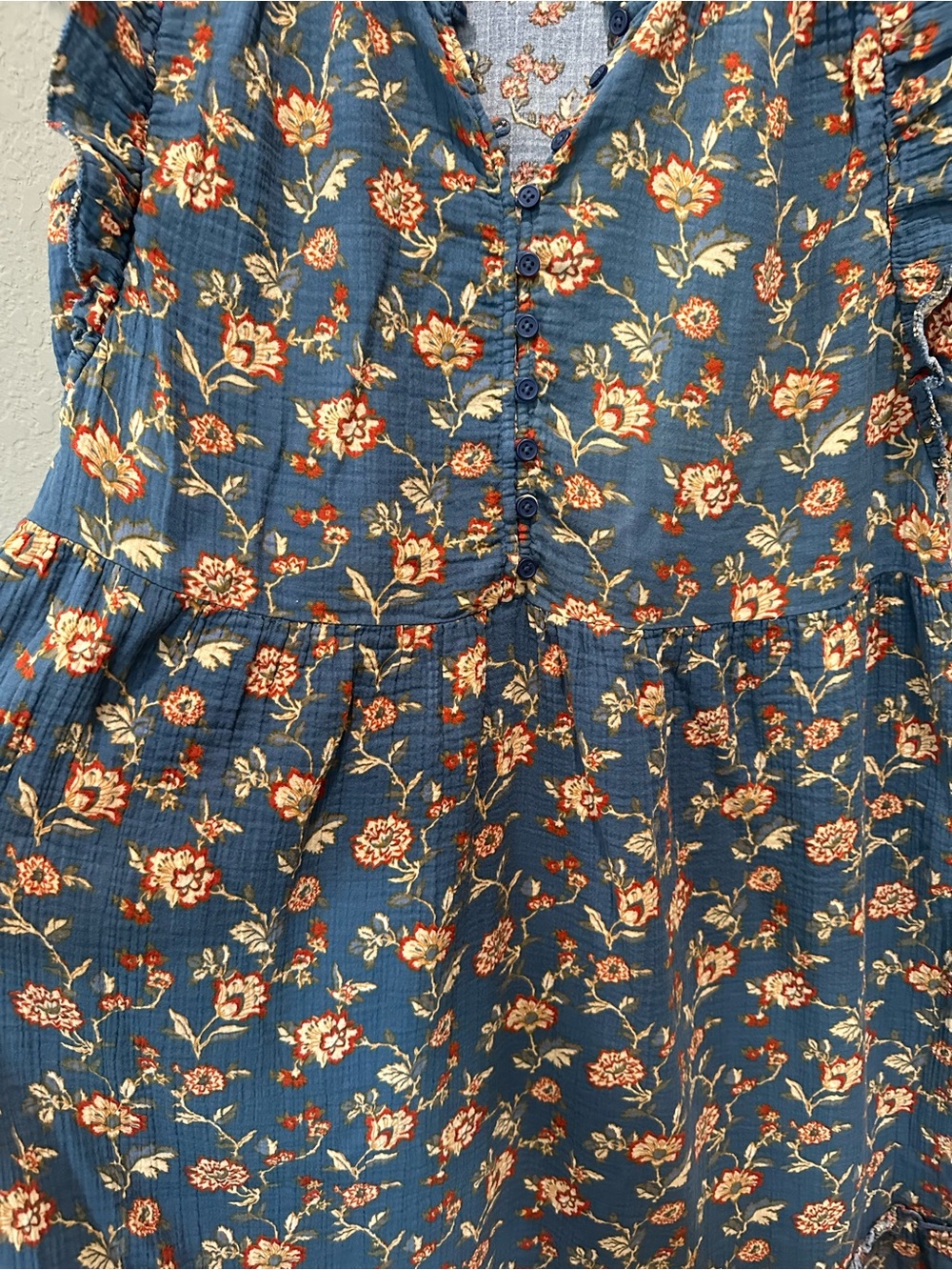 Wonderly floral cotton midi dress Sz XL EUC - Picture 4 of 9